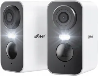 IEGEEK Buitencamera Solar Draadloos Met Accu 2K — miniatuur 1