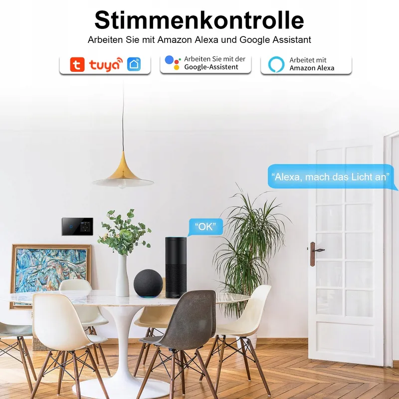 CNBINGO Smart Touch Schakelaar USB Type C Stopcontact Zwart — foto 4
