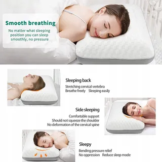 FITYOU Traagschuimkussen Ergonomisch Koelend 70x40x13cm — miniatuur 2