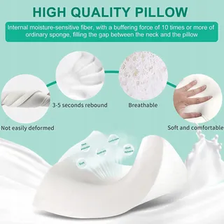 FITYOU Traagschuimkussen Ergonomisch Koelend 70x40x13cm — miniatuur 5