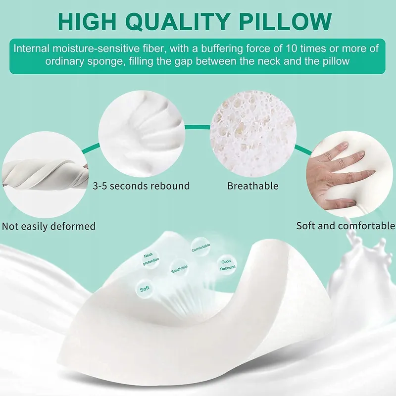 FITYOU Traagschuimkussen Ergonomisch Koelend 70x40x13cm — foto 5