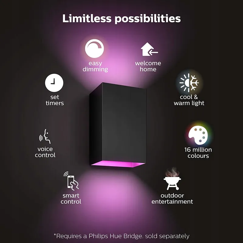 PHILIPS Hue Resonate LED Buitenlamp 16 Miljoen Kleuren App — foto 9