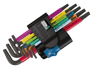 WERA 967/9 TX Multicolour Haakse Sleutelset Houderfunctie — miniatuur 8