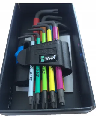 WERA 967/9 TX Multicolour Haakse Sleutelset Houderfunctie — miniatuur 11