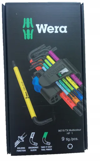 WERA 967/9 TX Multicolour Haakse Sleutelset Houderfunctie — miniatuur 14