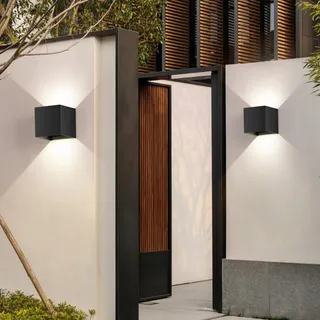 LEDMO 8 Stuks LED Wandlampen Binnen Buiten 12W 4000K IP65 — miniatuur 4