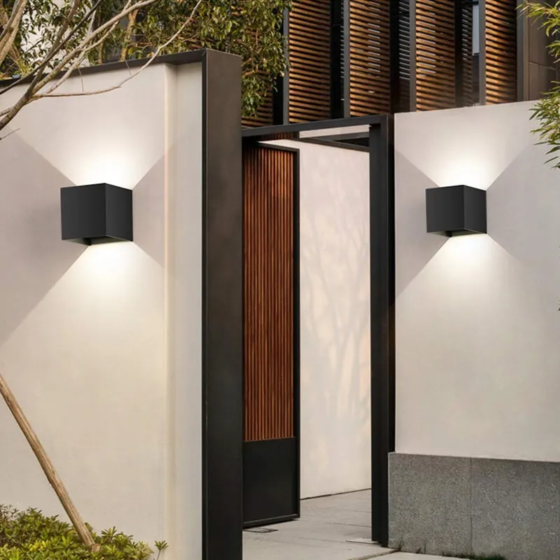 LEDMO 8 Stuks LED Wandlampen Binnen Buiten 12W 4000K IP65 — foto 4