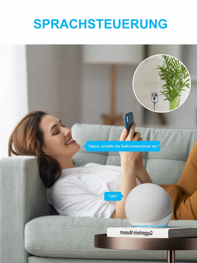 EIGHTREE Smart Stopcontact WiFi Met Energiemeting Balkonkrachtcentrale — foto 8