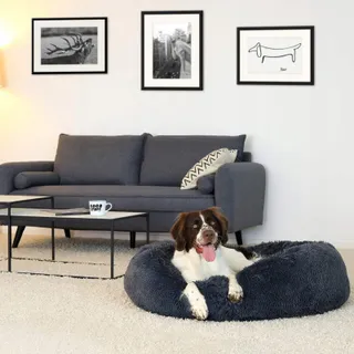 LIONTO Donutmand Voor Honden En Katten Rond 100cm Donkergrijs — miniatuur 2