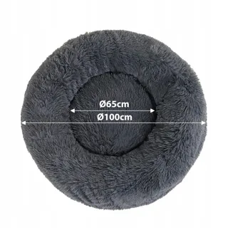 LIONTO Donutmand Voor Honden En Katten Rond 100cm Donkergrijs — miniatuur 6