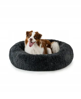 LIONTO Donutmand Voor Honden En Katten Rond 100cm Donkergrijs — miniatuur 1