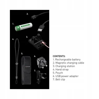 LEDLENSER P7R Work LED Hoofdlamp 900 Lumen IP68 USB Magnetisch — miniatuur 5
