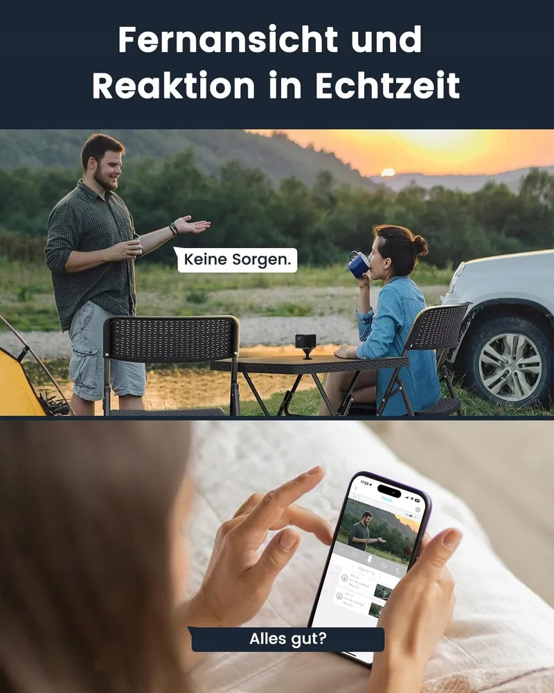 BEXTGOO Camera 4G LTE SIM Draadloos 5200mAh AI Bewegingsdetectie β foto 8