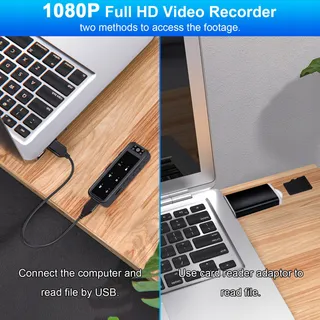 MRING 1080P 64GB Mini Camera Audio Video Nachtzicht — miniatuur 5