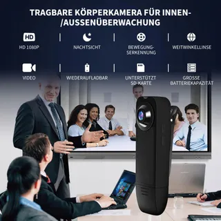 BAOBYLON Mini Camera HD 1080P 32GB Audio Video Nachtzicht — miniatuur 2