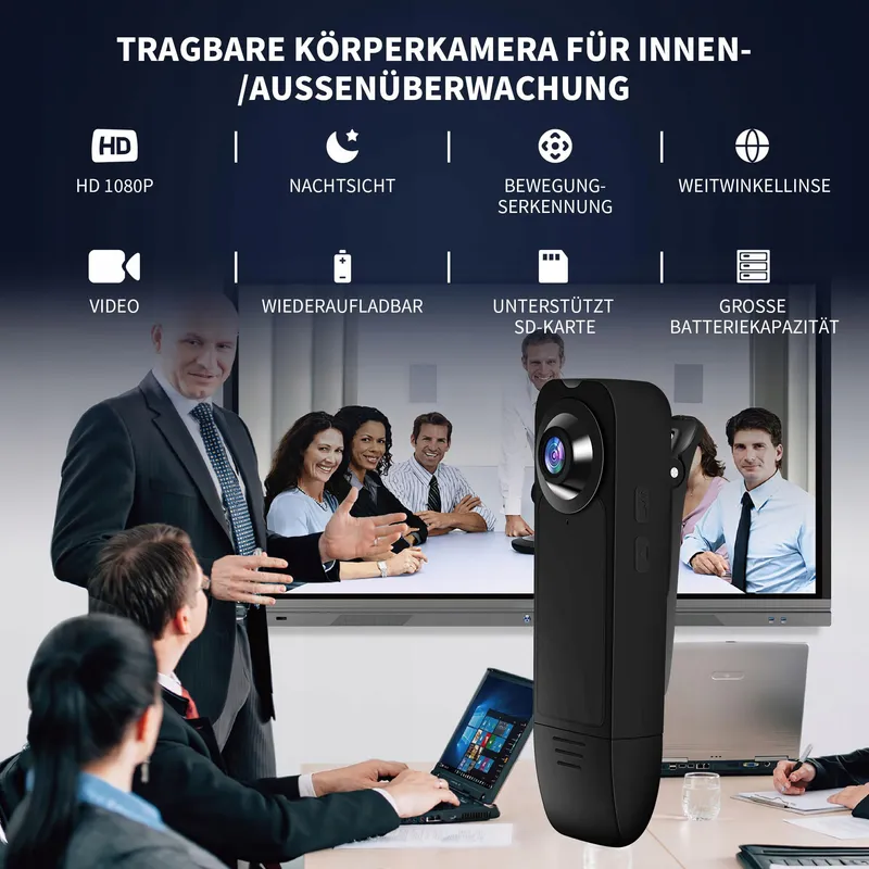 BAOBYLON Mini Camera HD 1080P 32GB Audio Video Nachtzicht — foto 2