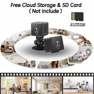 EKJANEPE 4K HD Mini Bewakingscamera WiFi Binnen Nachtzicht — miniatuur 5