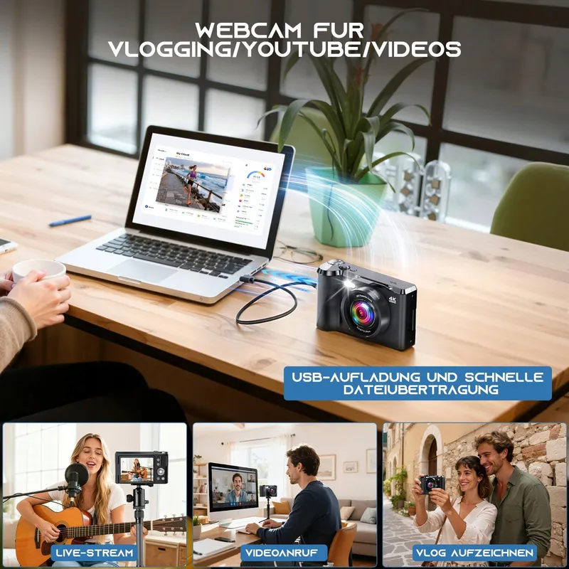 JDZ Digitale Camera 4K 16X Zoom 1080P 32GB TF-kaart Voor Kinderen — foto 5