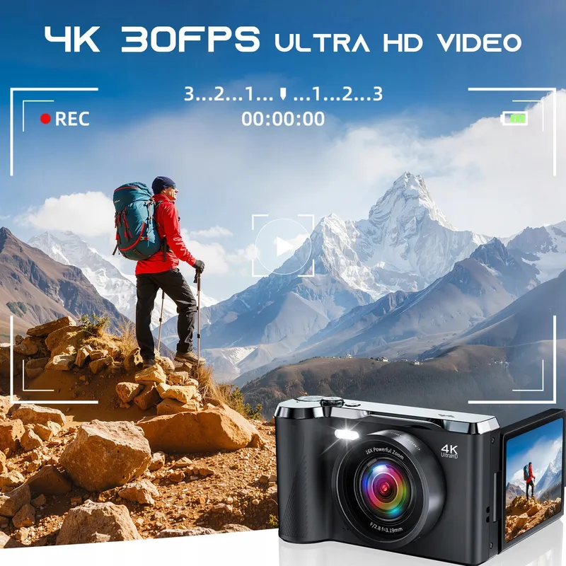 JDZ Digitale Camera 4K 16X Zoom 1080P 32GB TF-kaart Voor Kinderen — foto 3