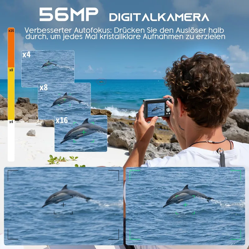 JDZ Digitale Camera 4K 16X Zoom 1080P 32GB TF-kaart Voor Kinderen — foto 2