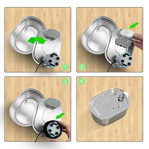 SOOFPET Filters Voor Kattenfontein 8 Stuks 4 Filters 4 Schuimfilters — foto 7
