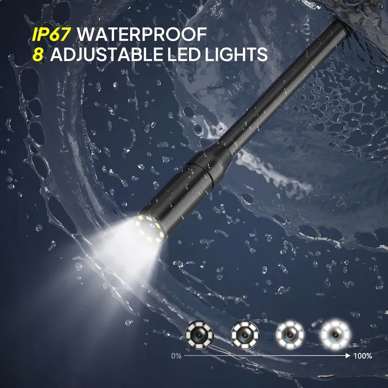 QIMIC Endoscoopcamera 15M IP67 8 LED 2X Zoom 2000mAh β foto 5