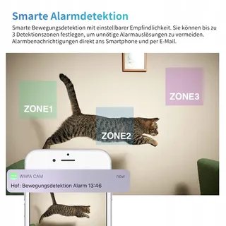 WIWACAM Mini Camera 4K Ultra HD WiFi Nachtzicht Bewegingsmelder — miniatuur 3