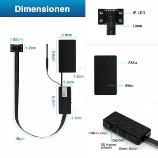 WIWACAM Mini Camera 4K Ultra HD WiFi Nachtzicht Bewegingsmelder — miniatuur 5