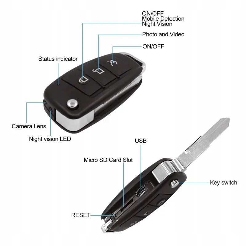 KAMREA HD 1080P Mini Verborgen Camera Bewegingsdetectie Nachtzicht — foto 6
