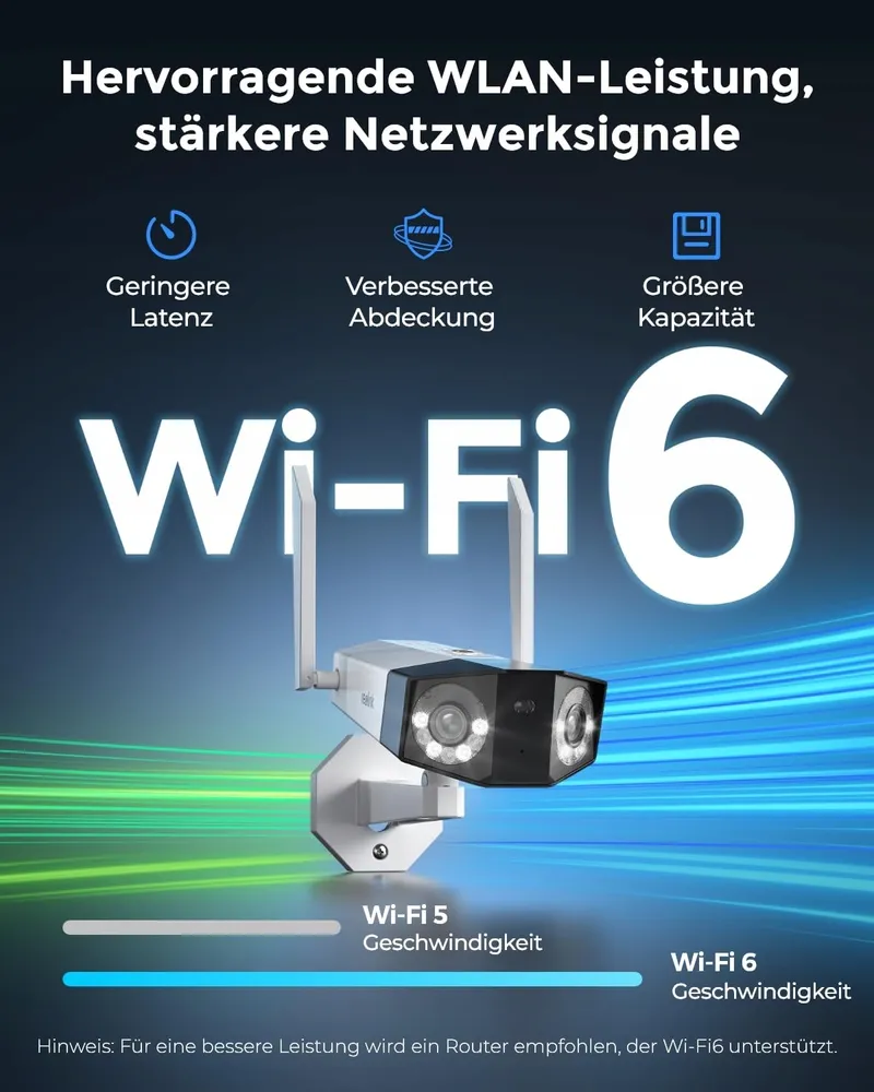 REOLINK Camera Buiten 4K Dual-Lens 180° WiFi 6 Nachtzicht Audio — foto 5