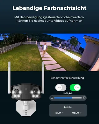REOLINK Camera Buiten 4K Dual-Lens 180° WiFi 6 Nachtzicht Audio — miniatuur 3