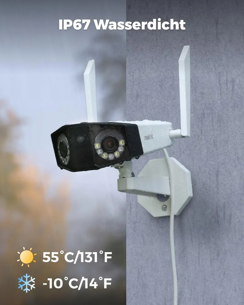 REOLINK Camera Buiten 4K Dual-Lens 180° WiFi 6 Nachtzicht Audio — foto 8