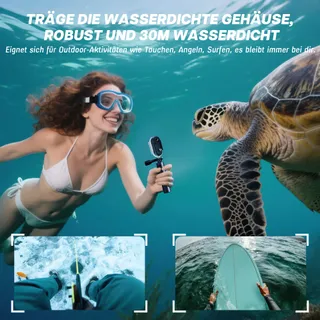 TIANTIANLE Action Cam 4K WiFi Waterdicht 30m 360° Helmcamera — miniatuur 4