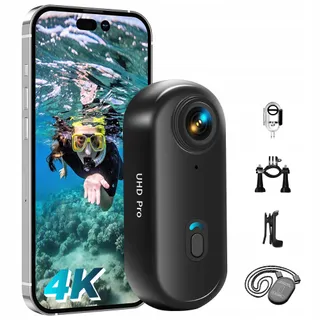 TIANTIANLE Action Cam 4K WiFi Waterdicht 30m 360° Helmcamera