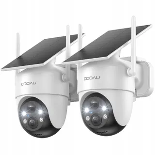 COOAU 2K Buitencamera Draadloos Solar 360 Audio Alexa — miniatuur 1