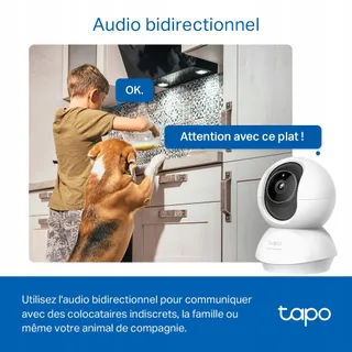 TAPO C230 3K 5MP 360 WiFi Camera AI Nachtmodus Audio Alexa — miniatuur 5