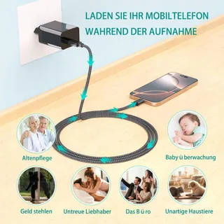 UIKOP 64GB Mini Camera 1080P USB Draagbaar Nachtzicht — miniatuur 5