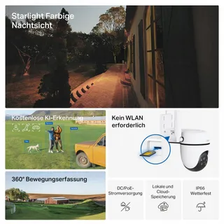 TAPO C501GW Camera 360° 4G LTE SIM Starlight AI 1080P IP66 Geen WiFi — miniatuur 3