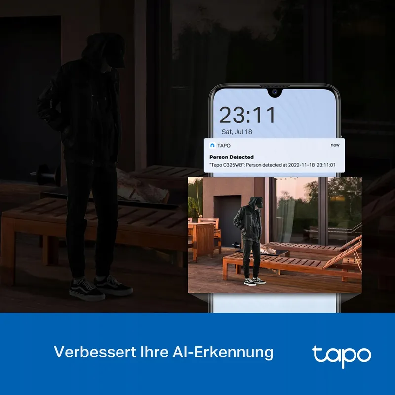 TP-LINK TAPO C325WB Buitencamera 2K AI IP66 ColorPro Nachtzicht — foto 7
