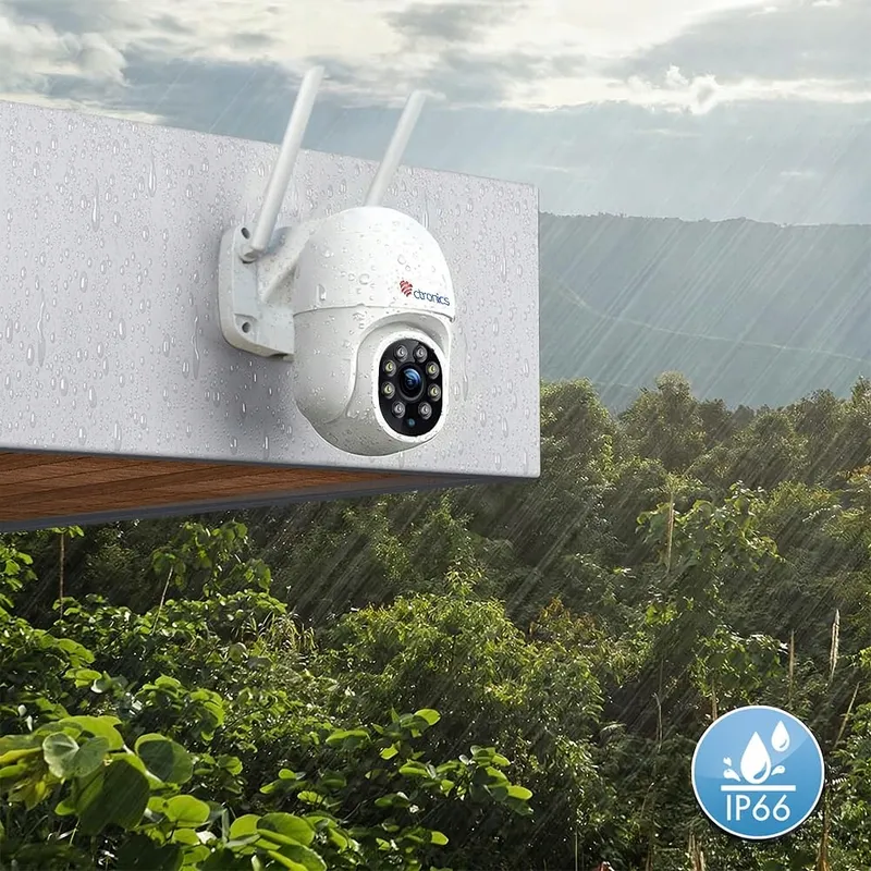 CTRONICS Buitencamera 2.5K 4MP WiFi PTZ IP Audio — foto 2