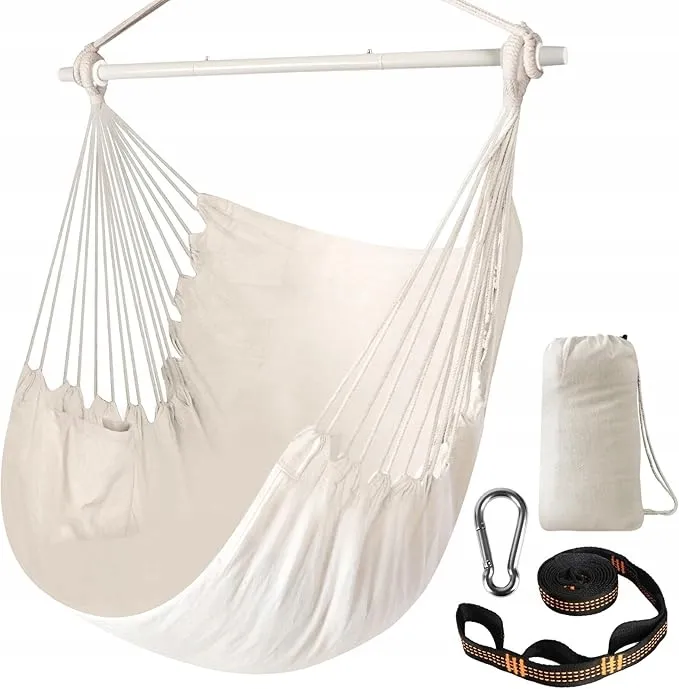 CHIHEE Hangstoel Katoenmix Comfortabel Binnen Buiten — foto 8