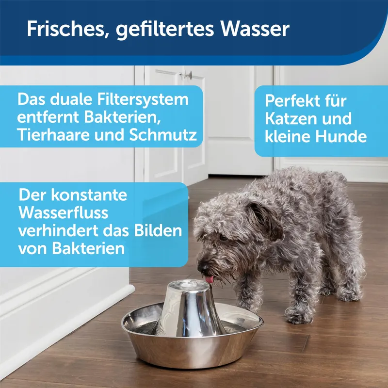 PETSAFE Seaside Drinkfontein 18L Stil RVS Zilver — foto 4