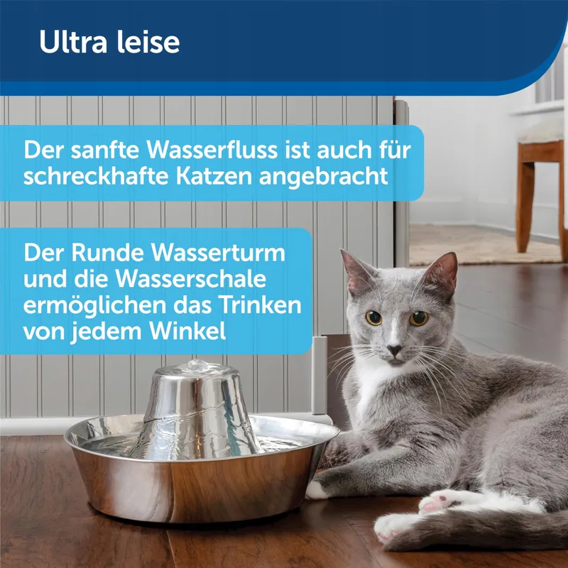 PETSAFE Seaside Drinkfontein 18L Stil RVS Zilver — foto 2
