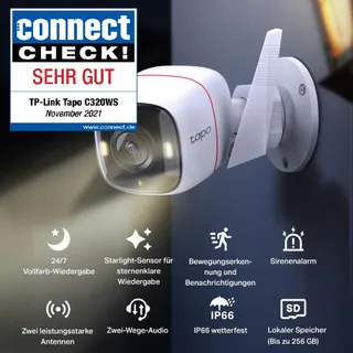 TP-LINK Tapo C320WS Buitencamera 4MP IP66 WiFi Bewegingsdetectie Audio — miniatuur 3