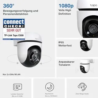 TP-LINK Tapo C500 Buitencamera 360° 1080p Bewegingsdetectie Alexa — miniatuur 2