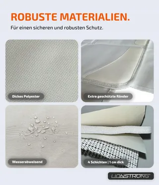 LIONSTRONG Beschermmat Voor Autostoeltje ISOFIX Waterdicht Beige — miniatuur 5