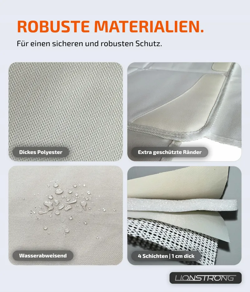 LIONSTRONG Beschermmat Voor Autostoeltje ISOFIX Waterdicht Beige — foto 5