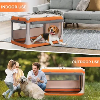 A 4 PET Opvouwbare Transportbox Middelgrote Honden Aluminium Frame — miniatuur 6
