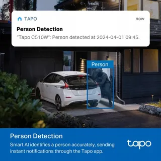 TP-LINK Tapo C510W Camera Buiten 360° 2K IP65 Nachtzicht Audio — miniatuur 5