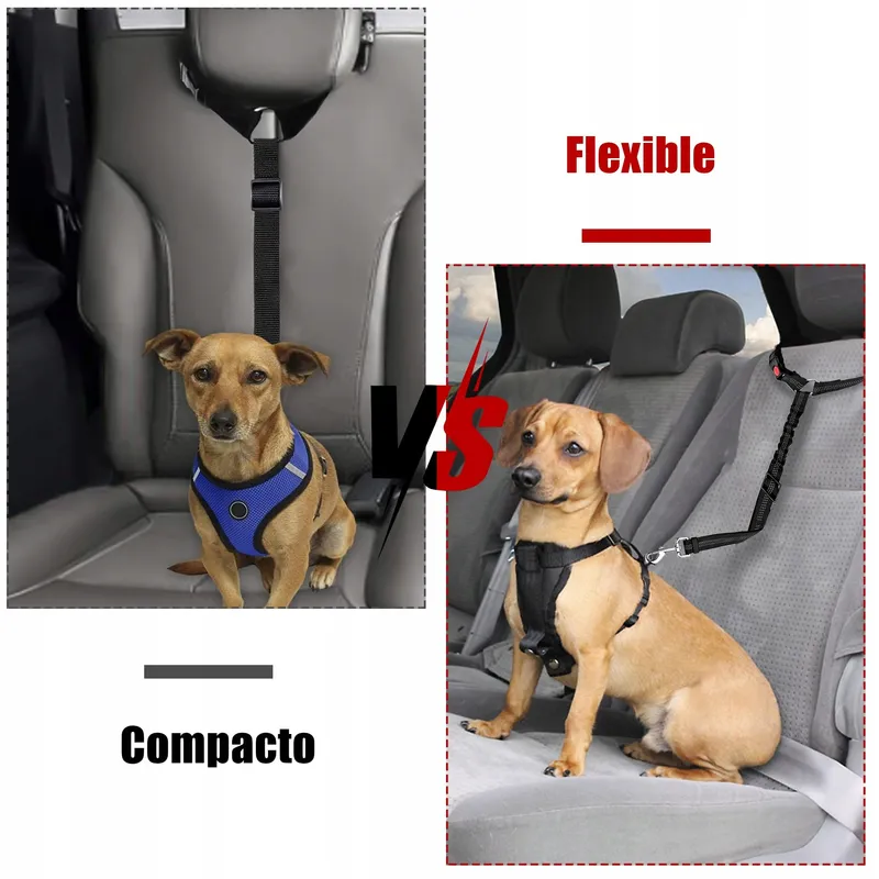 VERSTELLBARER Veiligheidsgordel Hond Auto Zwart — foto 6